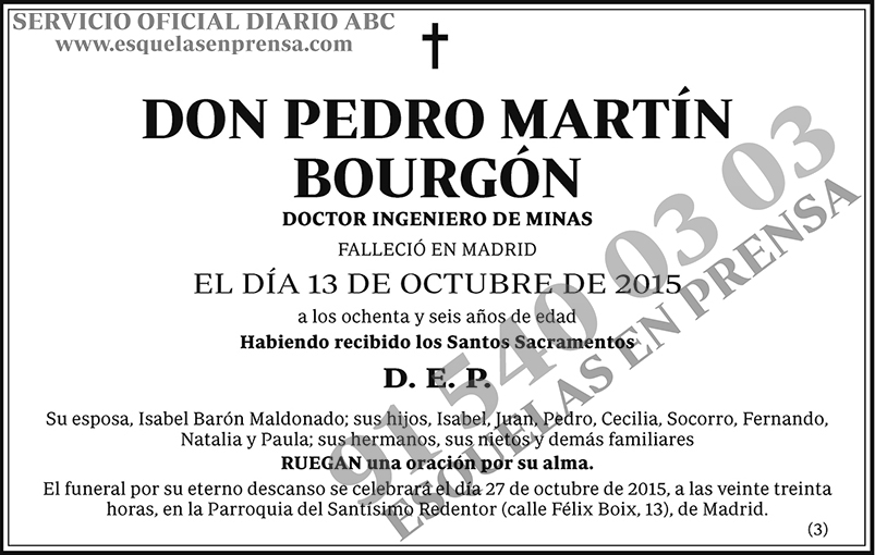 Pedro Martín Bourgón